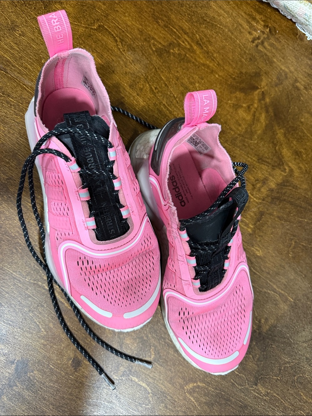 adidas Hot Pink and Black Running Shoes